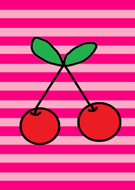 かわいいさくらんぼのきせかえ
