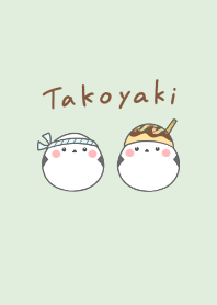 Shimaenaga and Takoyaki -green-