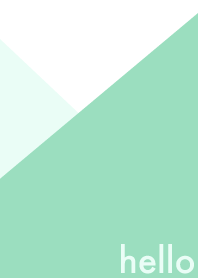 hello - mint green