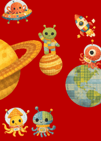 The vast universe02 red & beige