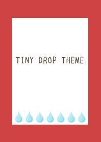 TINY DROP THEME/RED/BEIGE