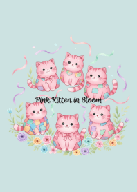 Pink Kitten in Bloom