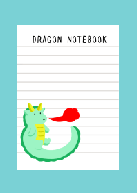 DRAGON NOTEBOOK-MINT GREEN