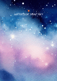 WATERCOLOR NIGHT SKY-hisatoto9