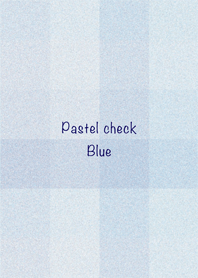 Pastel check -Blue-
