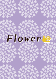 Hydrangea and snail theme.