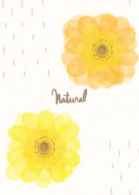 Watercolor two flowers2 from Japan