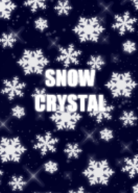 雪の結晶、冬の夜。