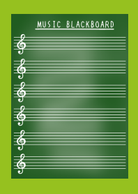 MUSIC BLACKBOARD/LEAF GREEN