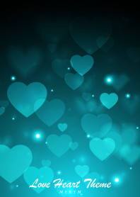 Love Heart Theme -AQUA BLUE GREEN-