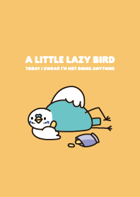 Lazy bird -Blue Budgerigar