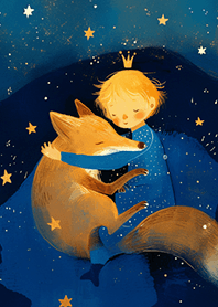 童話小王子$狐狸❤️睡覺夜空