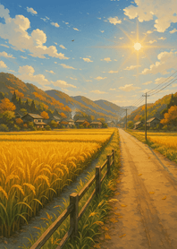 Golden Field under Warm Sunlight