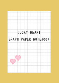 LUCKY HEART GRAPH PAPERj-DUSTY YELLOW