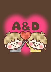커플 이니셜♡ A and D