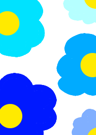 Light blue flowers