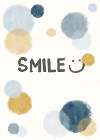 Smile - Adult watercolor Polka dot13-