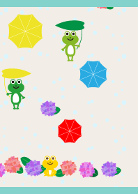 Frogs on a rainy02 day  blue