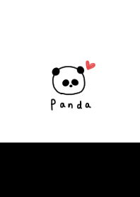 white and black. Panda.