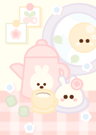Pastel bunny cafe theme 3