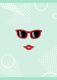 sunglasses smile on BG