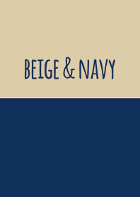 BEIGE & NAVY_