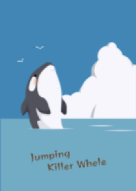 Jumping Killer whale / blue2