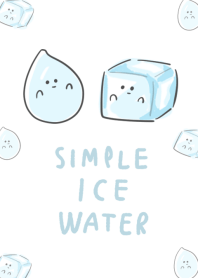 簡約 水 冰 白藍
