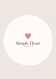Simple Heart Dusky Beige -NATURAL- 8
