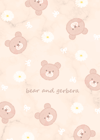 Bear, Gerbera and Marble2 orange13_2