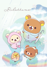 雨のち晴れのリラックマ
