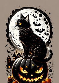 浮世絵万聖節猫 99521a