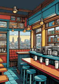 Cozy Coffee shop 15C22A