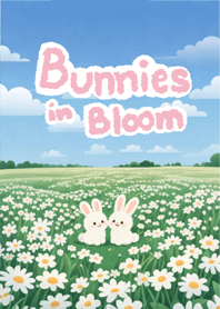 Bunnies in Bloom : ) - Pink