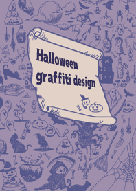 Halloween graffiti design
