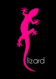 theme of a lizard. BLACK & PINK
