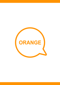 Simple White & Orange No.4