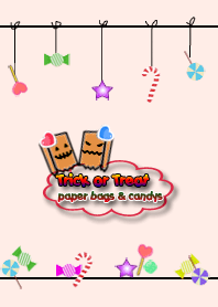 Trick or Treat-bags heart Halloween
