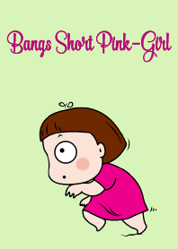 Bangs Short Pink-Girl