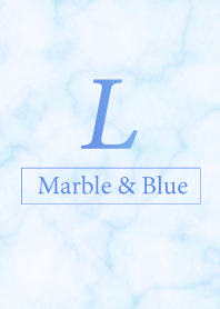 L-Marble&Blue-Initial