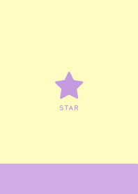 Simple Lucky Star - Purple&Cream Yellow