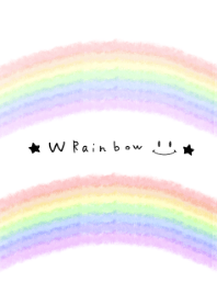 Happy W Rainbow-Watercolor
