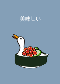 來吃壽司鴨！(淡藍色)