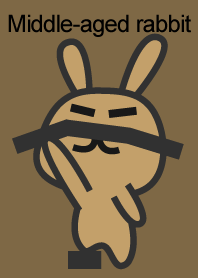 Middle-aged rabbit