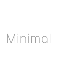 Minimal theme