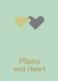 Piano and Heart underwater