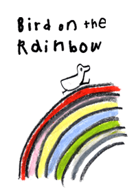 bird on the rainbow