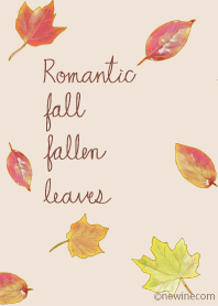 ロマンチック 秋の落ち葉