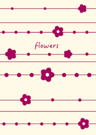 flowers (wine red)