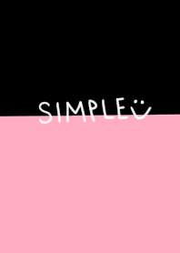 Be absorbed, simple. Pink x black ver